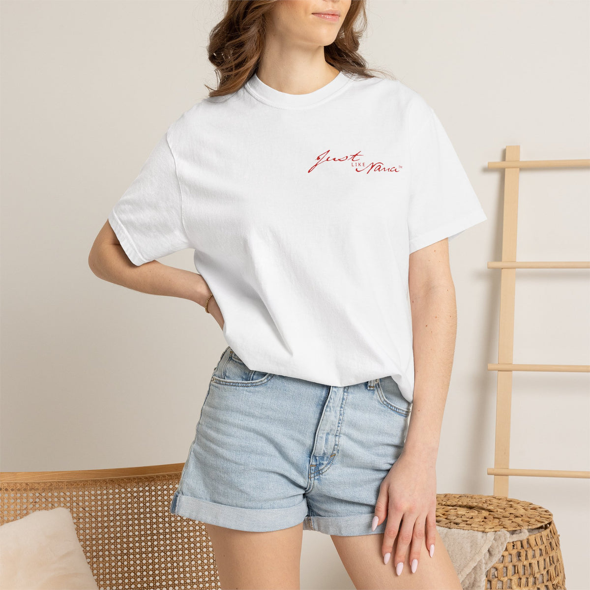 Just Like Nana White Tee