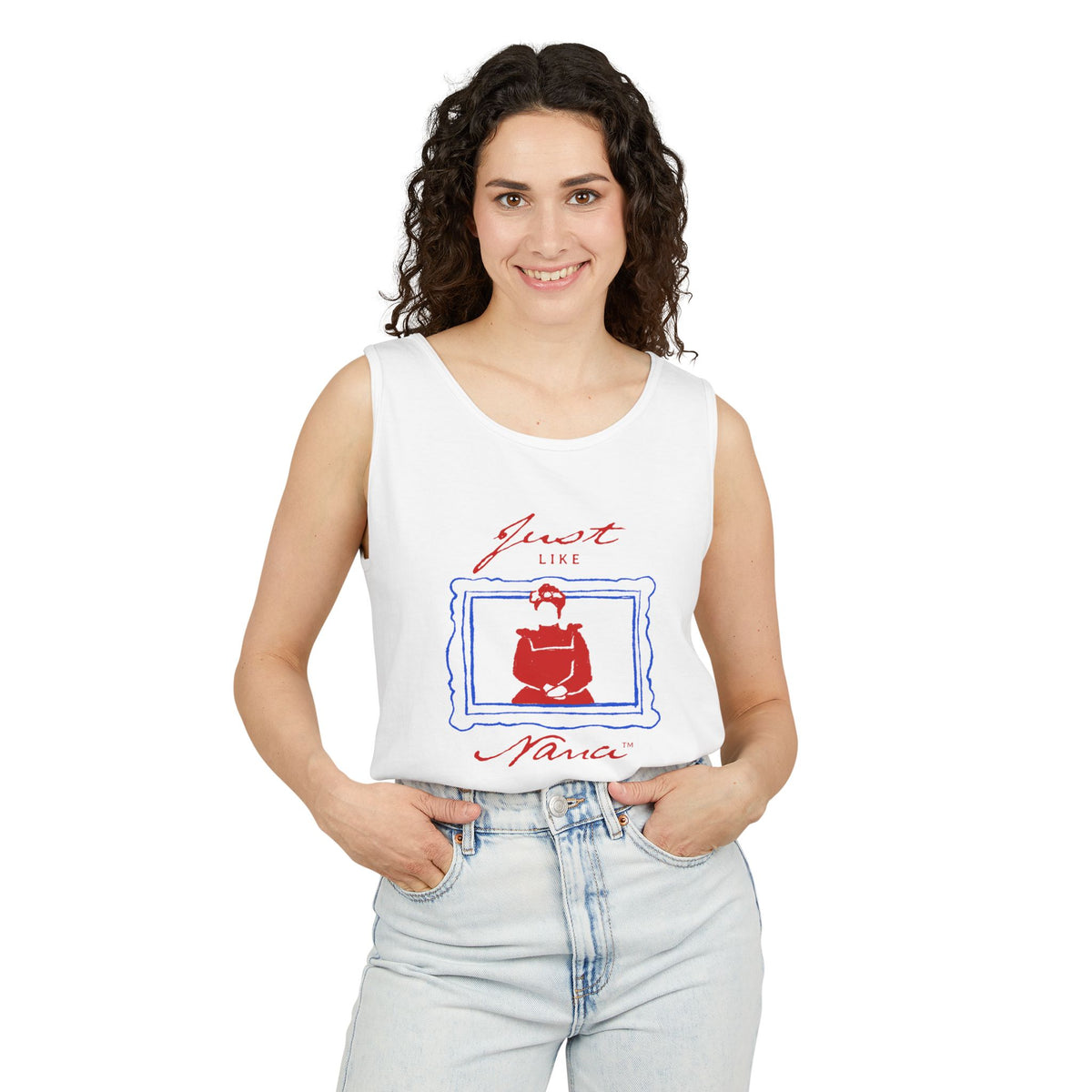 Just Like Nana White Tank Top